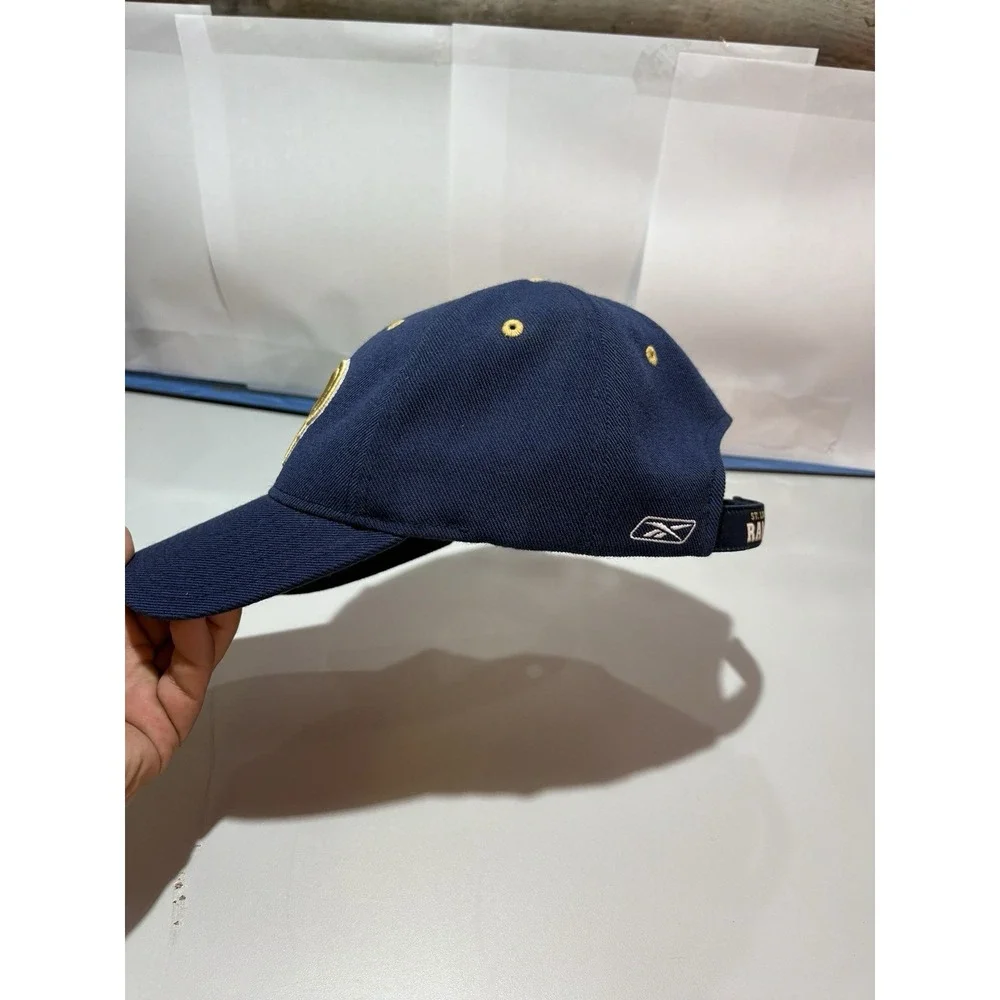 Los Angeles/St. Louis Rams Reebok On Field Blue Strapback Cap Hat NFL